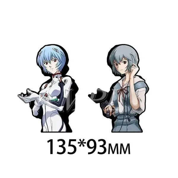 Neon Genesis Evangelion Ayanami Rei Asuka Personalized Creative Cartoon Car Desktop Decoration Waterproof Discoloration Sticker