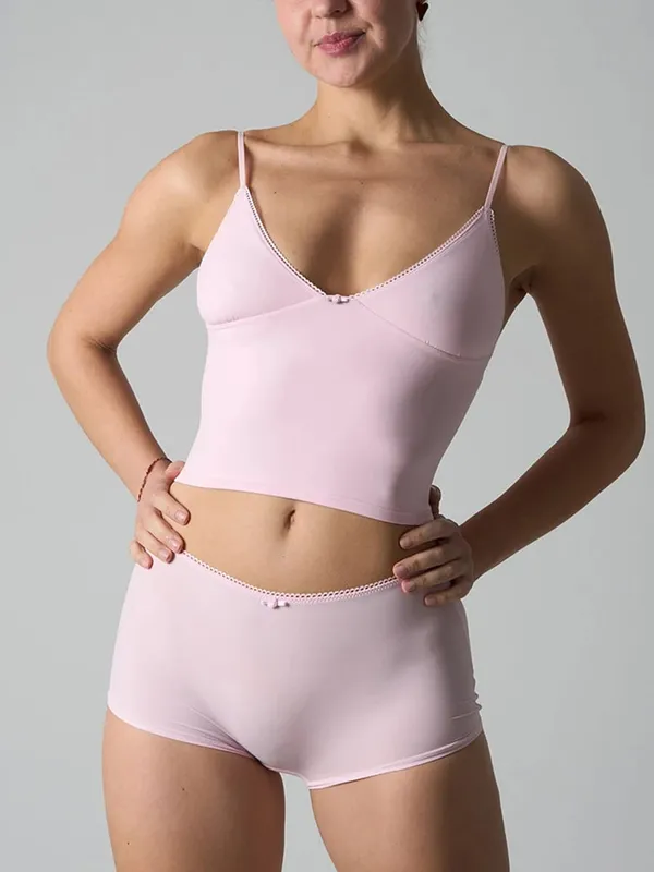 Solide dünne nahtlose Dessous Set Frauen Spitzenbesatz dreieckige Tasse Leibchen mit Boxershorts hohe Elastizität schlanke Blumen-BH-Sets