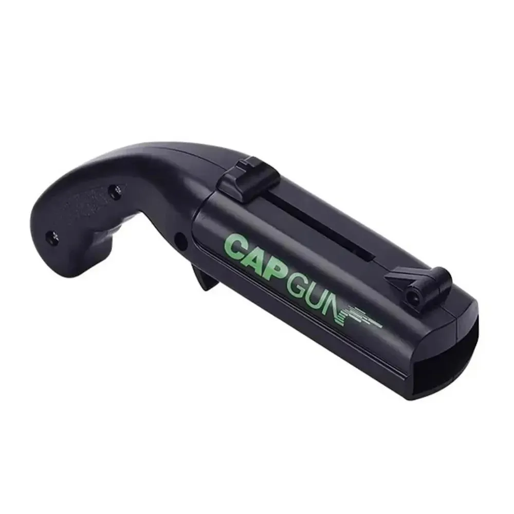 Portable Creative Cap Gun Flying Cap Launcher Beer Bottle Opener Novelty Fun Beverage Opener Tool Kitchen Party Gift Accessories