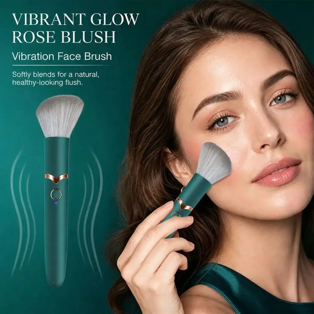 1PC 2 In 1 Electric Foundation Brush Vibration Makeup Brush Multi-Function Soft Fluffy Portable Rechargeable Detail Makeup Tools — image 4