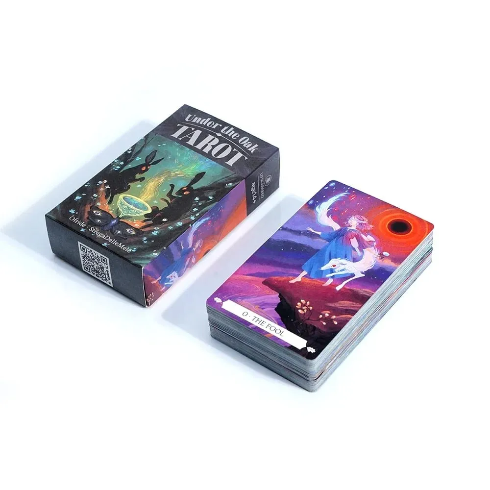 Under The Oak 78pcs Tarot Cards Tarot Deck Unique Divination Board Playing Game Combining Fact & Fiction for Insightful Readings