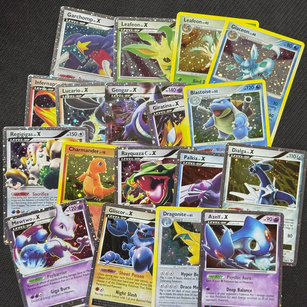 Proxy Cards Dragonite Legends Awakened Charmander Stormfront Gengar LV.X Rayquaza C Leafeon Majestic Dawn Blastoise Holo — image 2