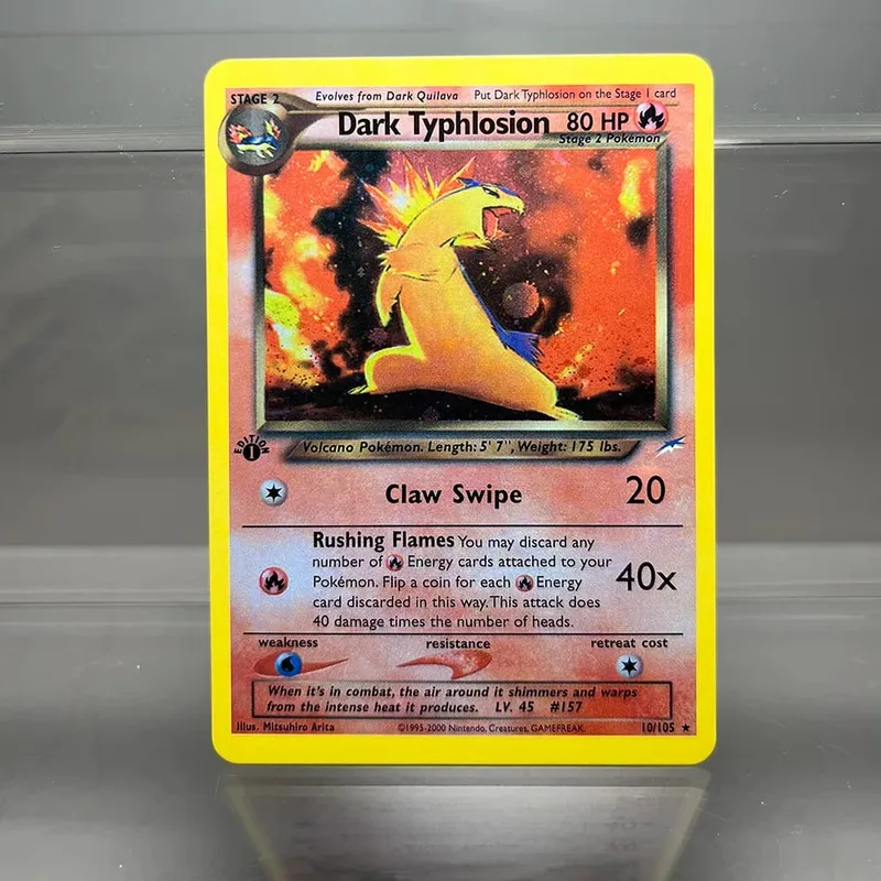PKM Single Cards 1st Edition 1996 Raichu Charizard Dragonite PTCG Foil Cards Game Collection PKM Proxy Cards