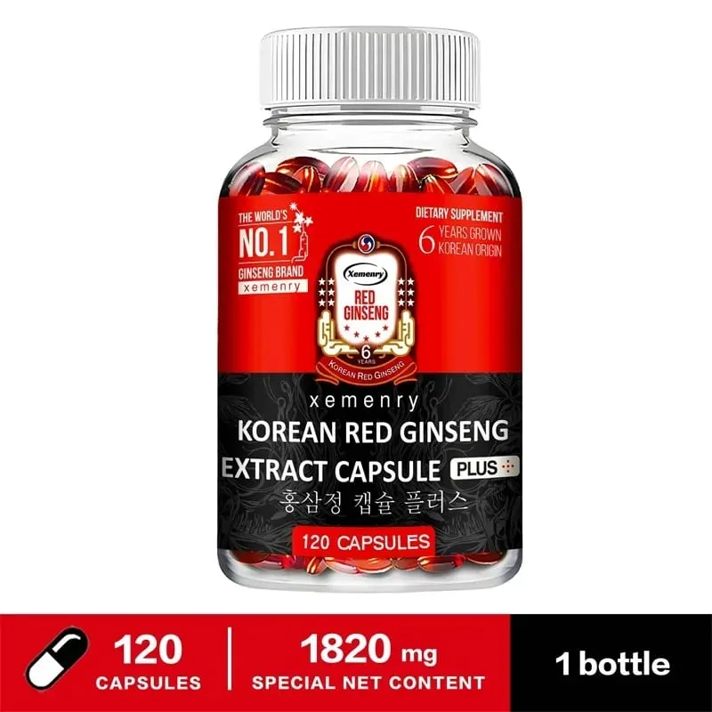 Korean Red Ginseng Extract - Supports Increased Energy Mood Endurance and Performance Improved Muscle Mass