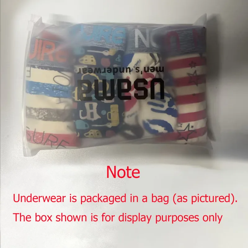 4Pcs Boxer Shorts Men's Underwear Sexy Panties Cotton Boxers Man Underpants Male Shorts Homme U Convex Lingerie Free Shipping
