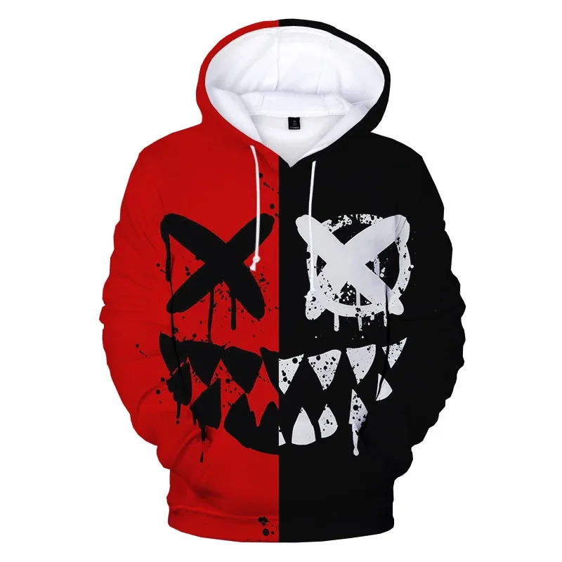 Pattern Trendy Devil Smiling Face 3D Printed Hoodie Sweatshirts Men Women Fashion Casual Funny Pullovers Hip Hop Hoodies — image 3