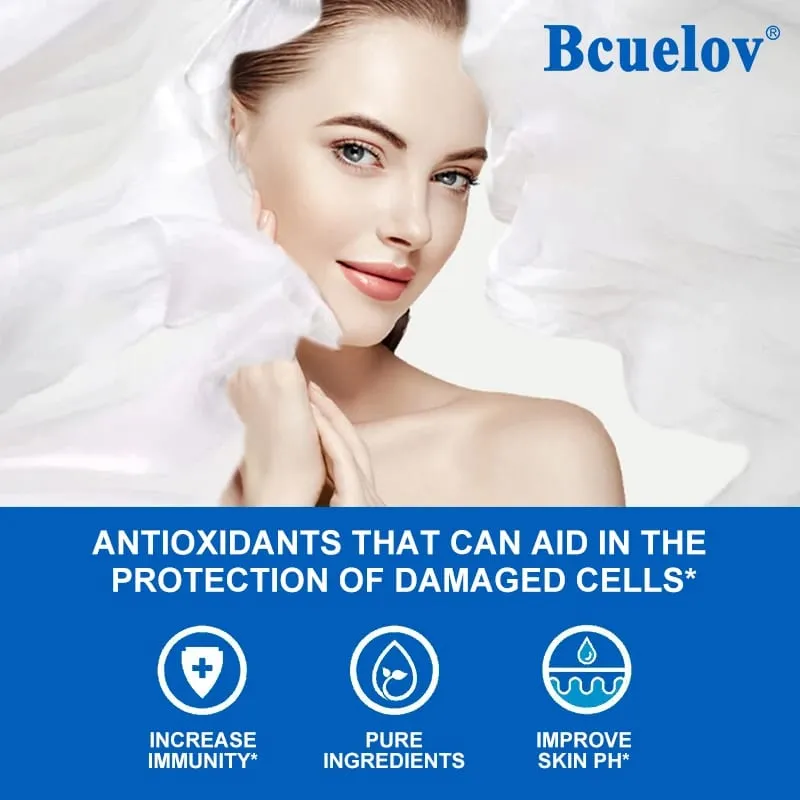 Bcuelov Vitamin E Softgels Antioxidant Supplements Easily Absorbed - Supports Skin Heart & Immune Health Capsules Non-GMO
