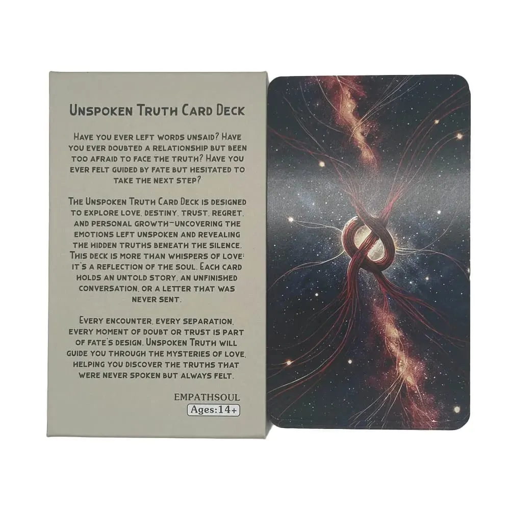 54 Cards Unspoken Truth Oracle Helping You DisCover The Truths That Were Never Spoken But Always Felt Card Games 12x7 cm