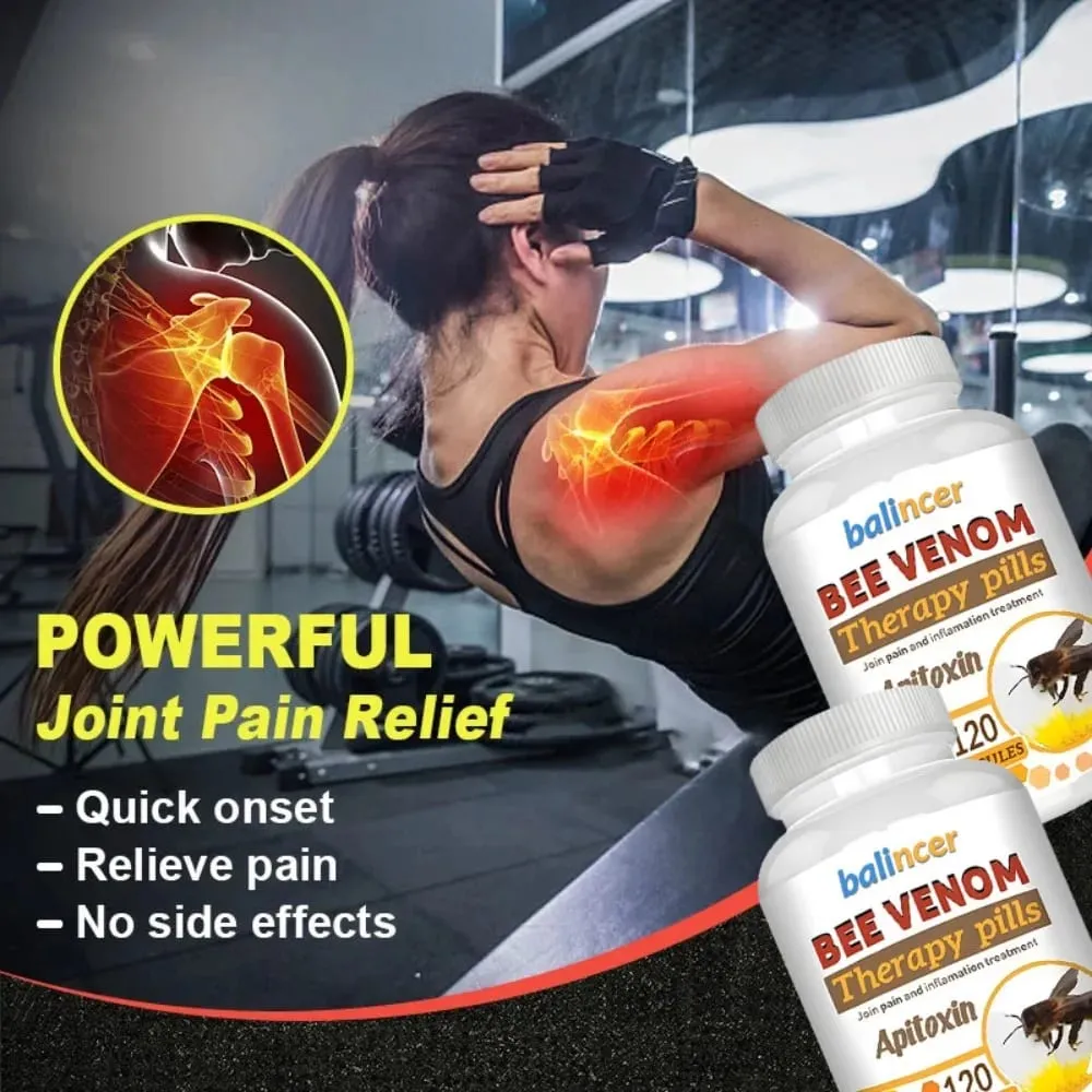 Bee Venom Extract Capsules - Relieves Joint Pain Promotes Bone Health Support Immunity — image 2