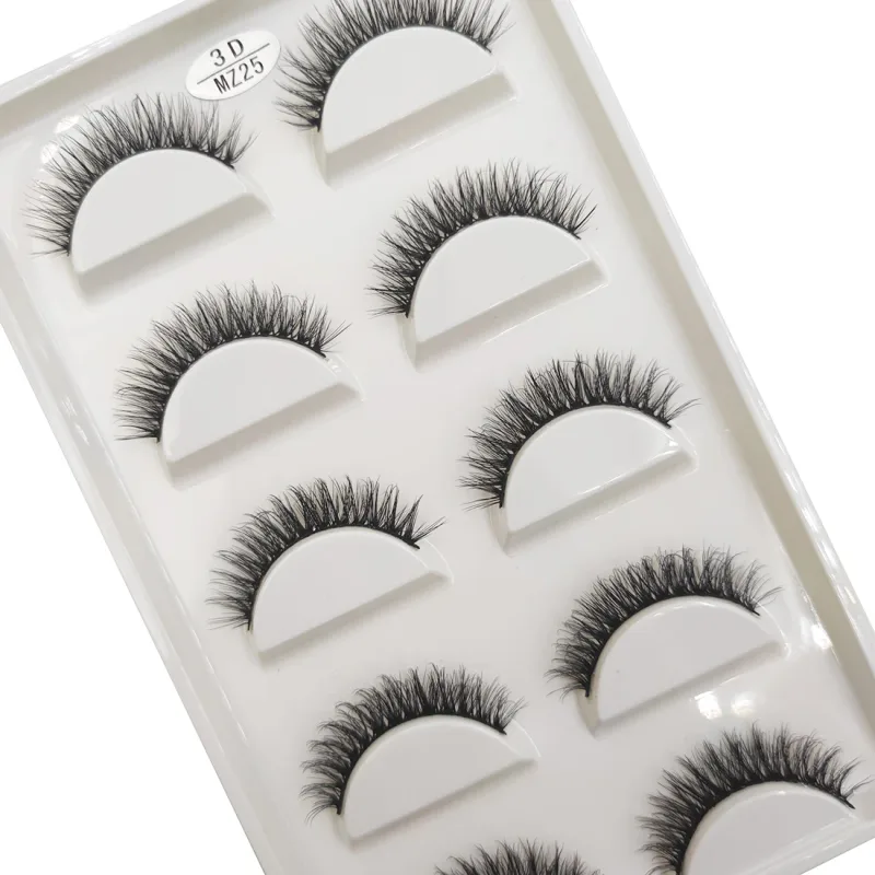 New 28 Style 5 Pairs Natural Mink False Eyelashes Makeup Eyelash Extension Fake Eye Lashes Faux Cils Make Up Beauty Cilios — image 6