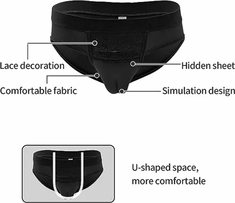 Hidden Gaff Underpants Shaping Pants Triangles, Camel — image 10