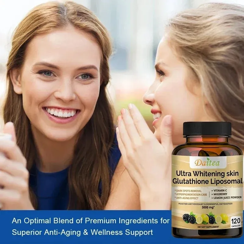 Collagen Glutathione Capsules - Powerful Antioxidants That Help Immune Function Skin Health Beauty Youthfulness and Repair