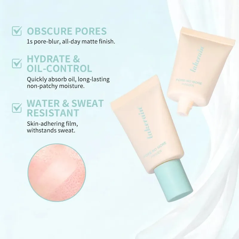 4Pcs Face Makeup Set Foundation Stick Pore No More Primer Loose Setting Powder Long Lasting Matte Beginner Makeup Christmas Gift