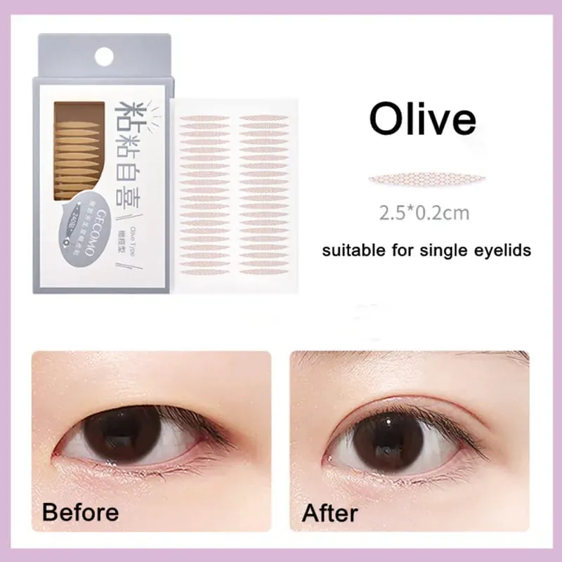 960PCS Invisible Double Eyelid Tape Sticker Long Lasting Double-Fold Self-Adhesive Paste Clear Beige Big Eye Tools — image 10