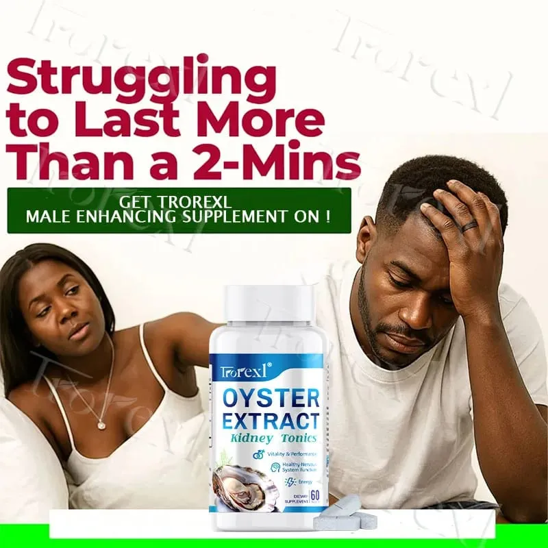 Oyster Extract - Supplement for Men Boosts Performance Supports Vitality Enhancing Extra Strength 60 Tablets