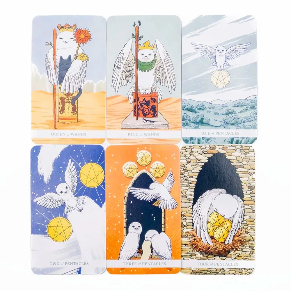 White Winny Tarot English Edition 80 Cards Deck with PDF Guidebook Fate Divination Cards for Beginners Board Games — image 4