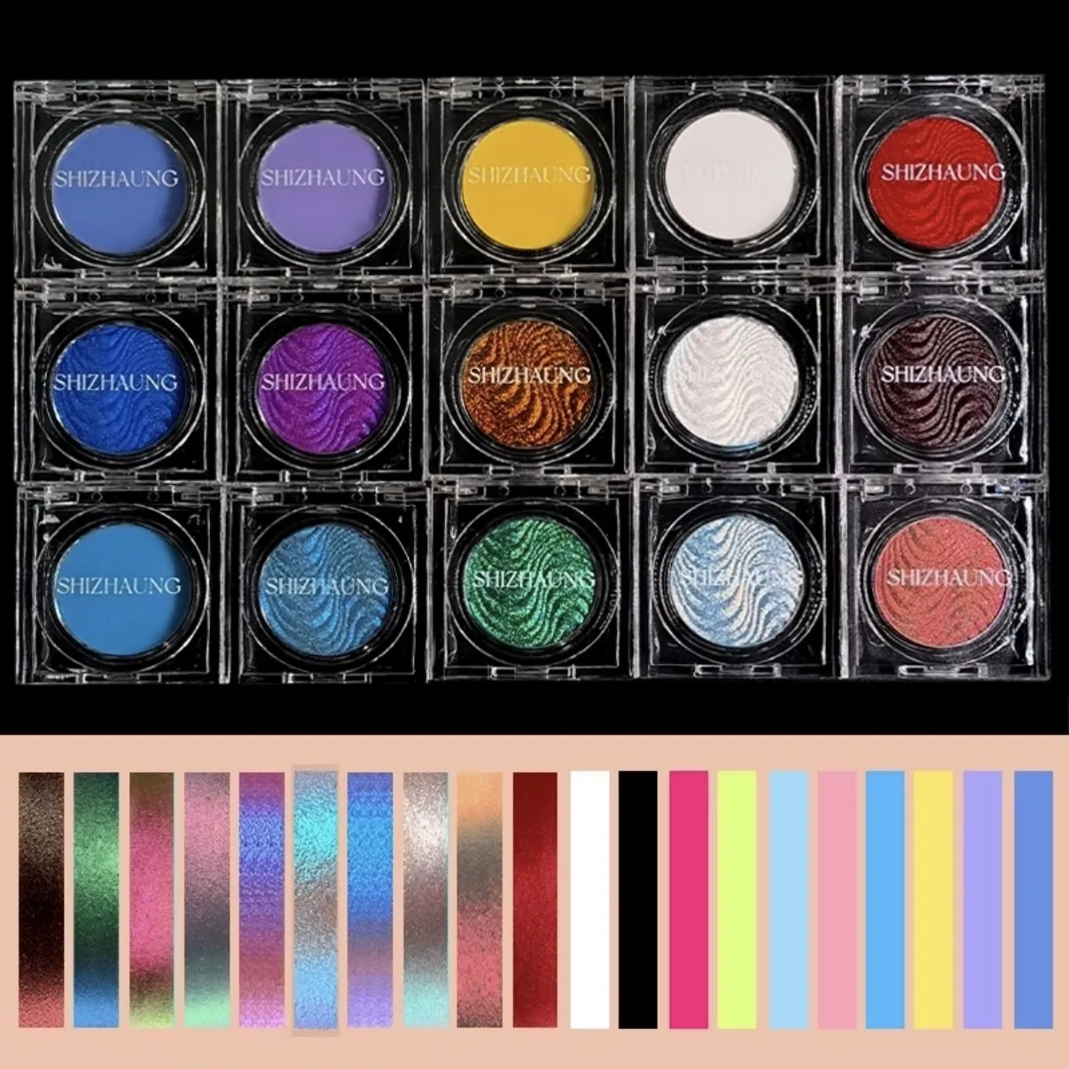 Chameleon Eyeshadow Powder Monochrome Matte Shimmer Metallic Glitter Gothic High Gloss High Colors Fine Flash lasting Eye Makeup