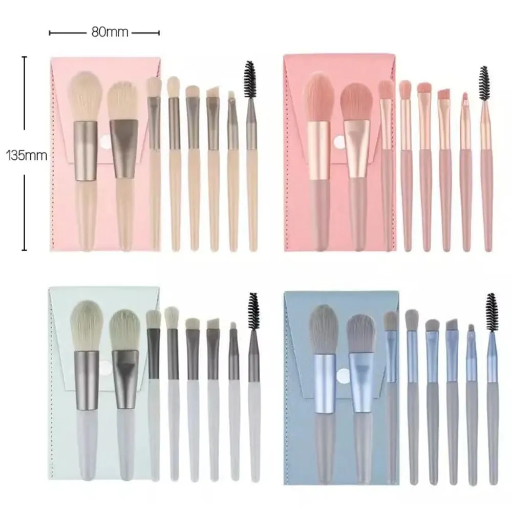 Soft Fluffy Makeup Brushes Set for Cosmetics Foundation Blush Powder Eyeshadow Kabuki Blending Makeup Brush Beauty Tool 8Pcs/Lot