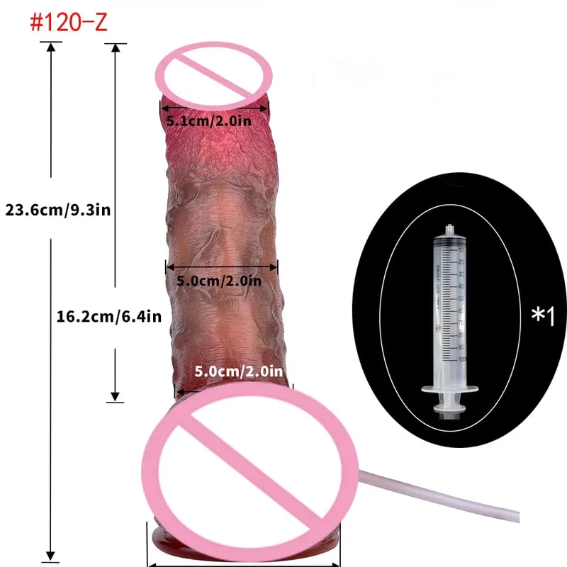Lifelike Squirting Penis Silicone Ejaculation Large Realistic Dildo With Sucker Skin Touch Anal Sex Toys For Women