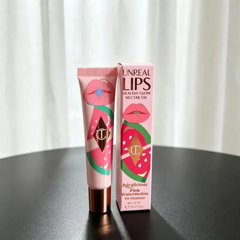 Charlotte Tilbury Lip Gloss High Shine Non Sticky&Airbrush Powder Soft Focus Mattifying&Foundation Lightweight Radiant Makeup