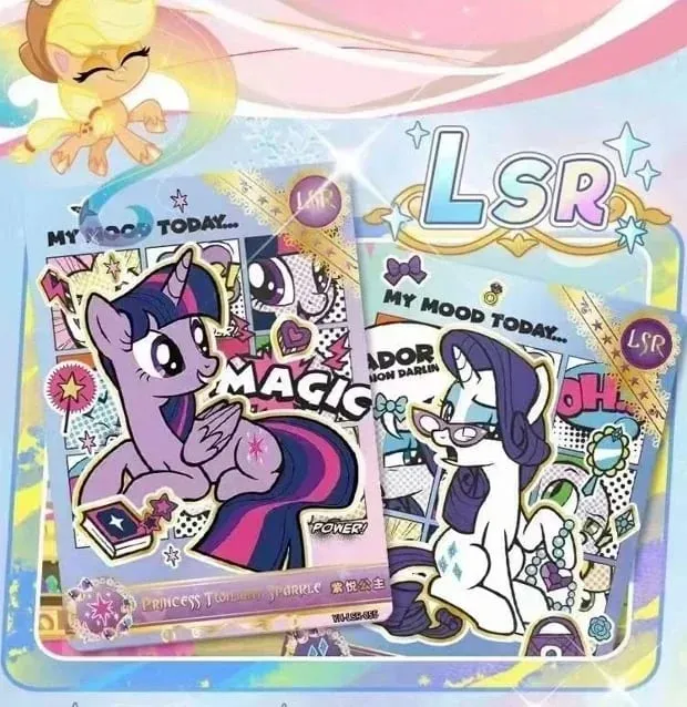 Genuine My Little Pony Card 40th Anniversary Limited Friendship Eternal Card Rare SC SGR Cards Toy Gift Princess Card