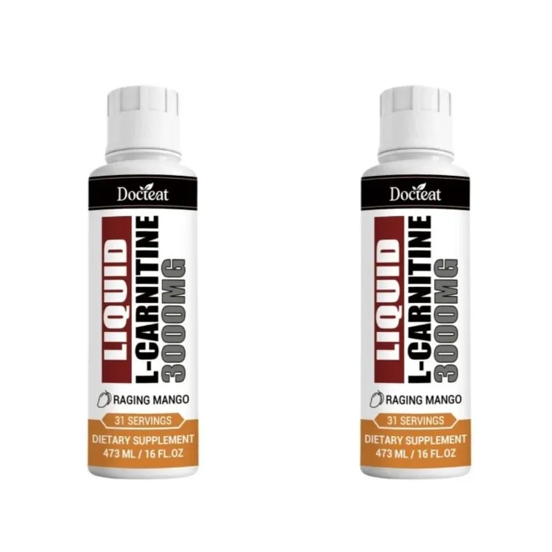 Docteat Energy Supplement with B6 Niacin B12 Thiamine & Carnitine Supports Energy Support Raging Mango Flavor 473 Ml