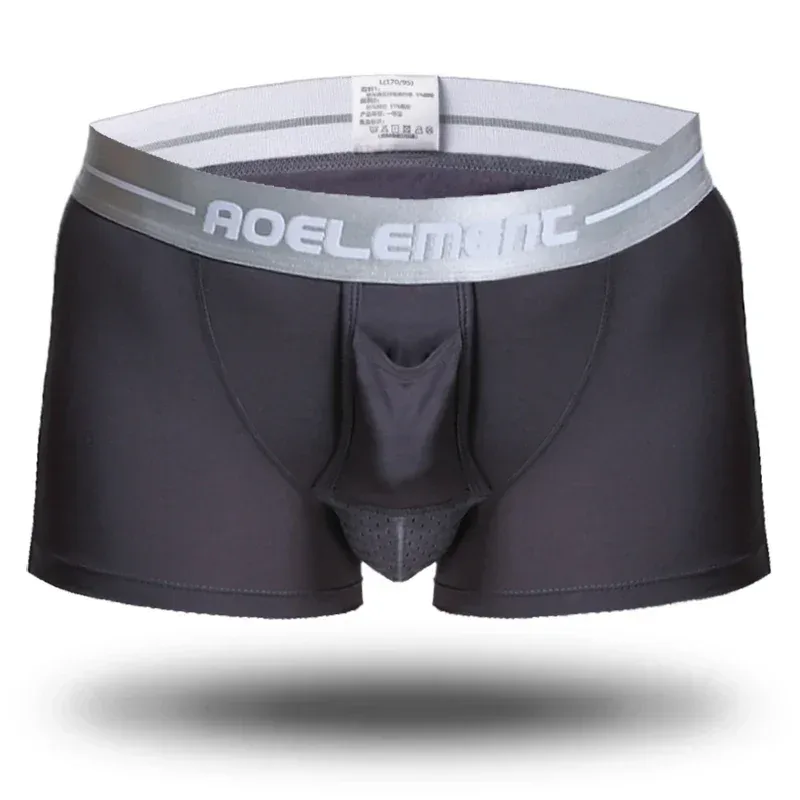 Bullet separate underwear Men's ventilated summer dry underpants Ice silk bag ice healthy boxers