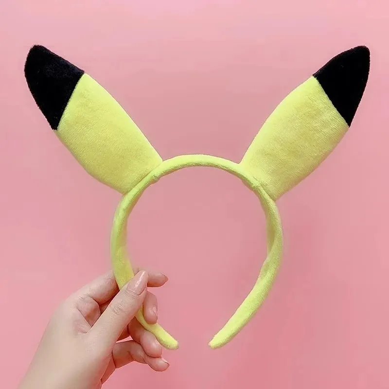 7styles Pikachu Cute Hair Accessories Pokemon Headband Plus Doll Headband Hair Rope Wristband Kawaii Children Toys Cosplay Gifts