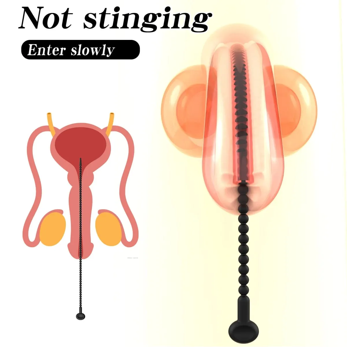 Graduated Urethral Dilator Set – 7 Sizes Soft Silicone Penis Sounding Rod for Men Reusable Sound Trainer Adult Sex Toy