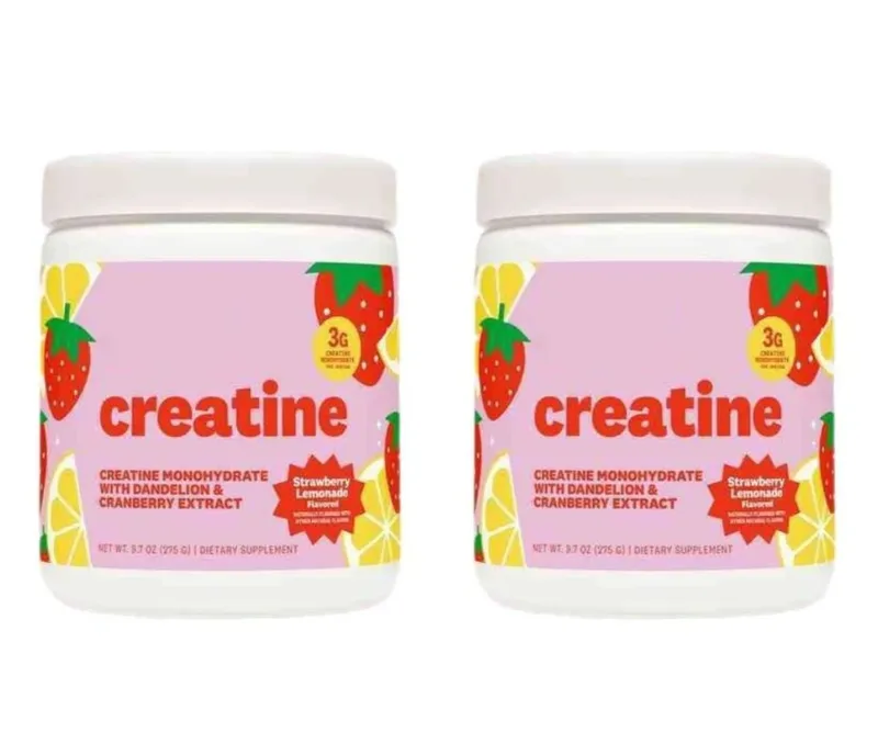 Women Creatine Powder 275g with 3000mg Creatine Monohydrate & Dandelion Cranberry Extract Support Energy Recovery After Exercise