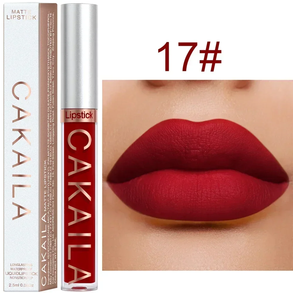 Matte Velvet Lip Glaze Long Lasting Silky Smooth Liquid Lipstick Not Easy To Fade Lip Gloss Makeup Sexy For Women Lip Tint — image 23