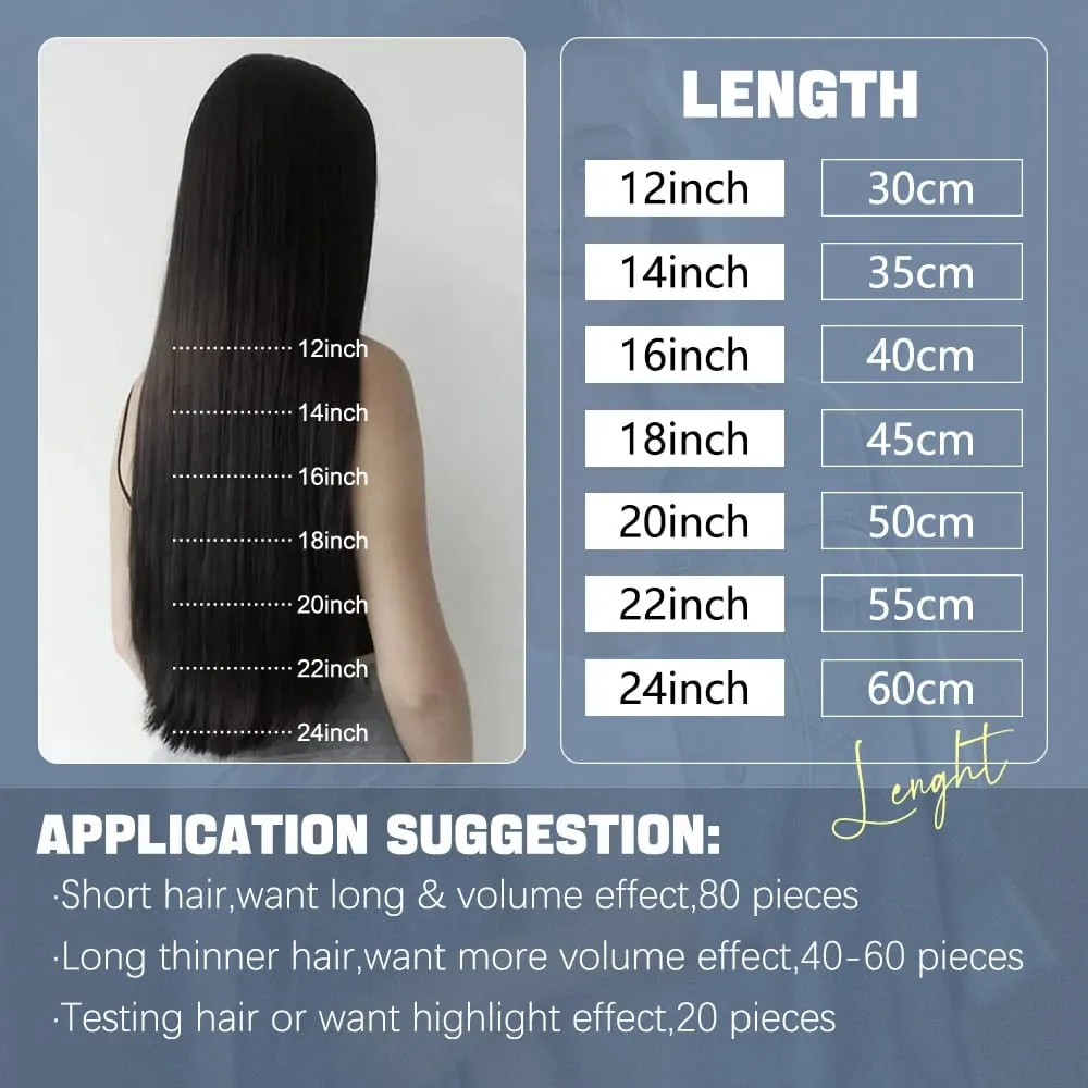 Remy Straight Tape in Human Hair Extensions 20Pcs Omber Blonde Tape in Extensions Skin Weft Natural Hair14-24inch Invisible