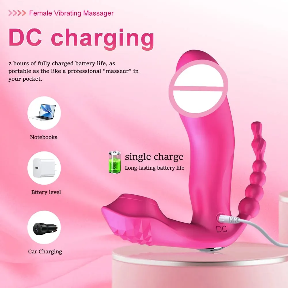 Powerful Sucking Vibrator Female Anal Bead Wireless Remote Control Clitoris Stimulator Vagina Massager Adult Sex Toys for Women