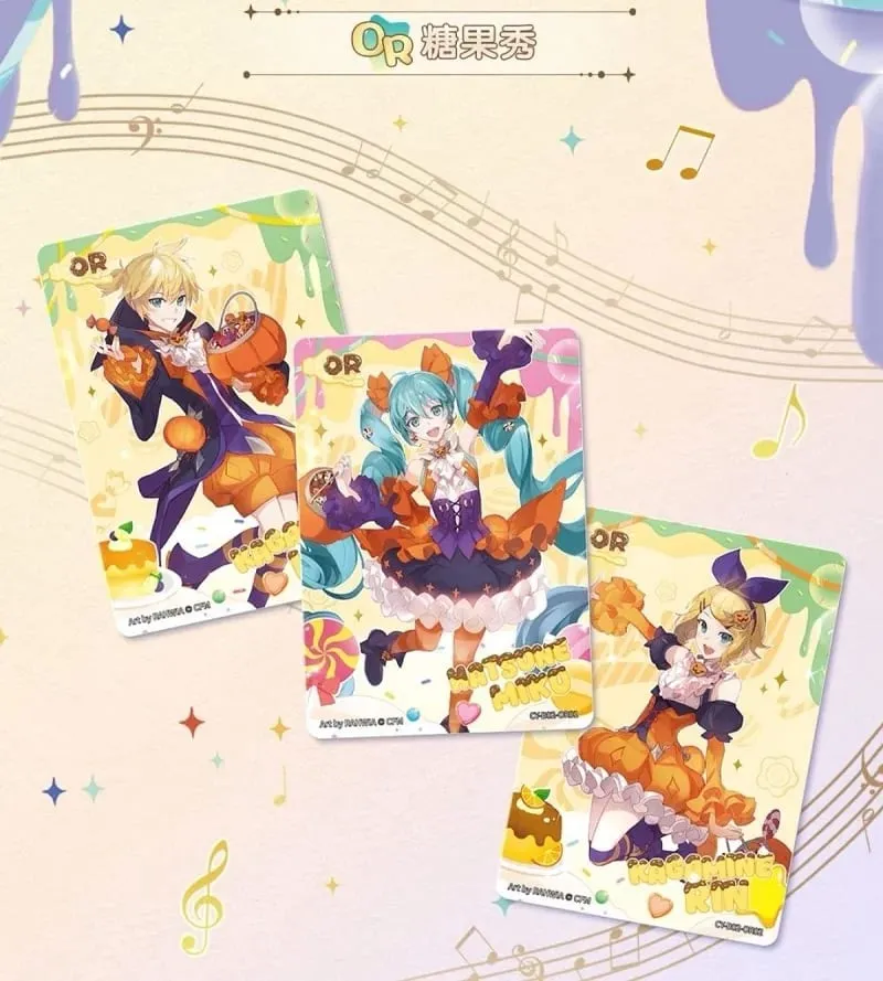 Original Hatsune Miku Card Charm Pack Shining Superstar Party Show Cards CR OR UTR Rare Collection Card Toy
