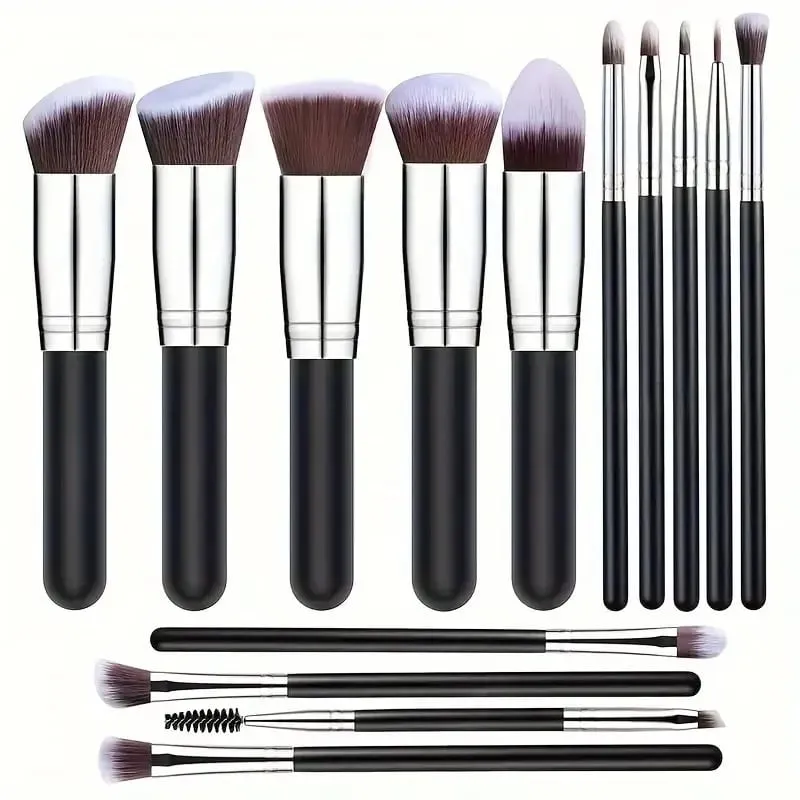 14PCS Makeup Brushes Set Professional Foundation Eye Shadow Concealers Blending Blush Brush Kabuki Soft Fluffy Women Beauty Tool — image 13