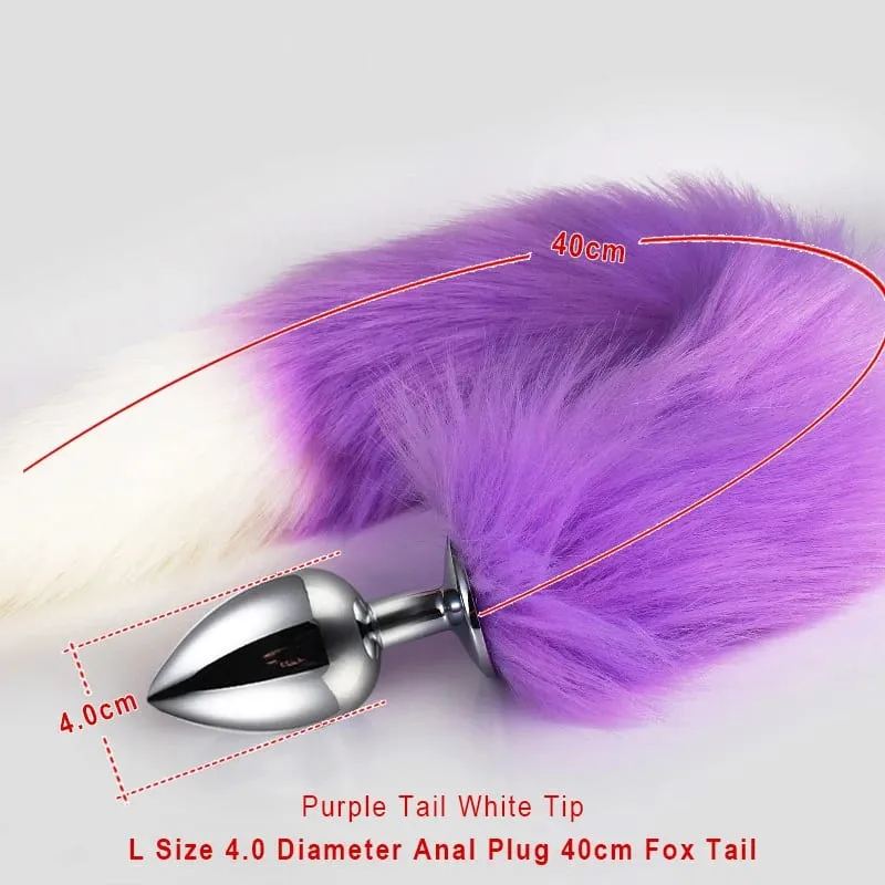 Sex Shop 5 dimensioni Butt Plug in metallo Fetish Coda di volpe Giocattoli intimi Bdsm Extender anale Dilatatore Prodotti Giochi erotici Articoli per adulti