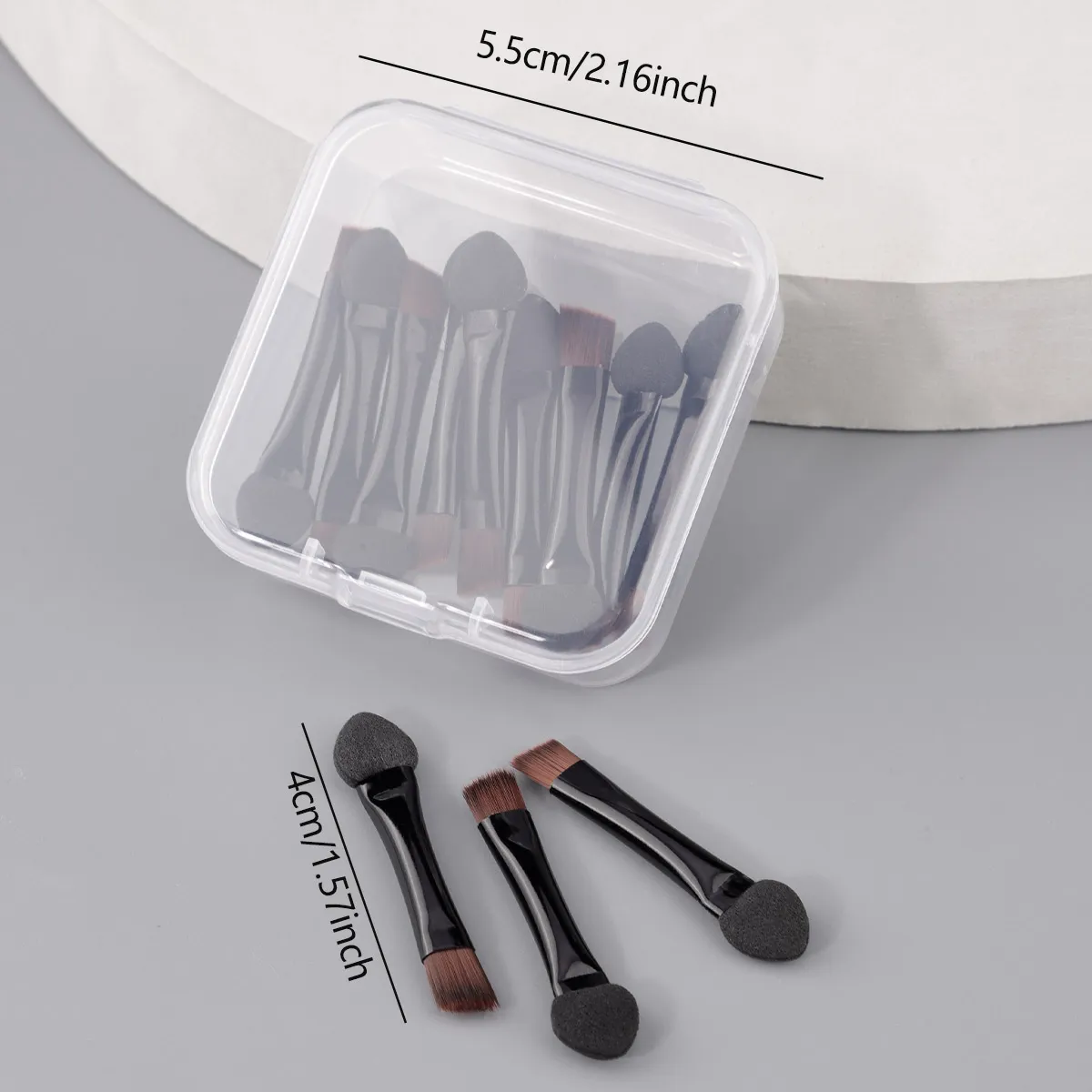 10 Pcs Small Makeup Brush Eyeshadow Applicator Double Sided Eyeshadow Brushes