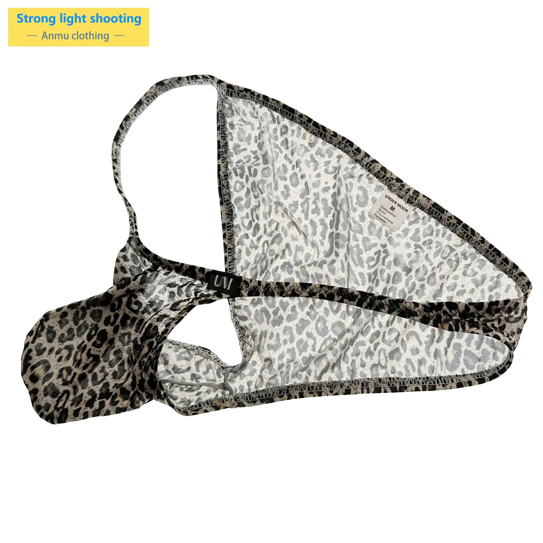 Panlalaking Napakalaki at Kumportableng Pouch Ice Panty Semi-Transparent Sexy Underwear para sa Araw-araw na Paggamit