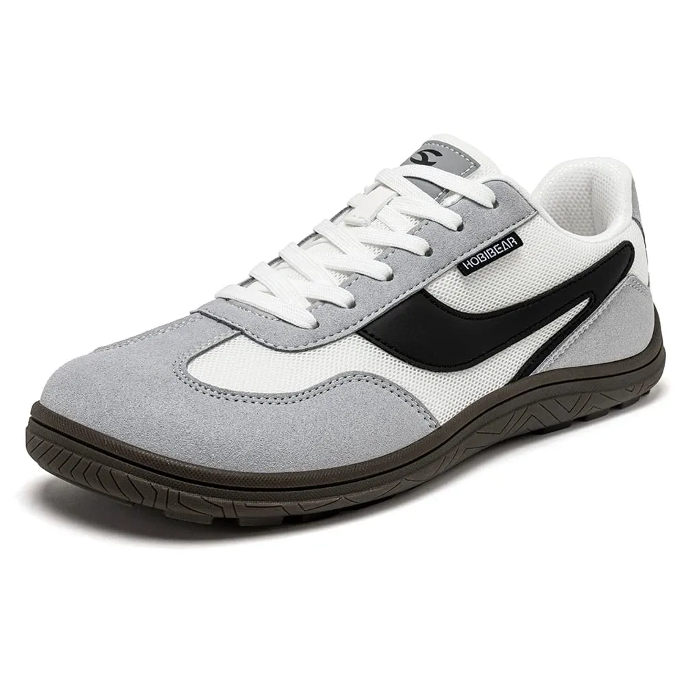 Wide Barefoot Shoes Womens Mens Zero Drop Minimalist Sneakers Artificial Leather Mesh Retro Walking Shoes