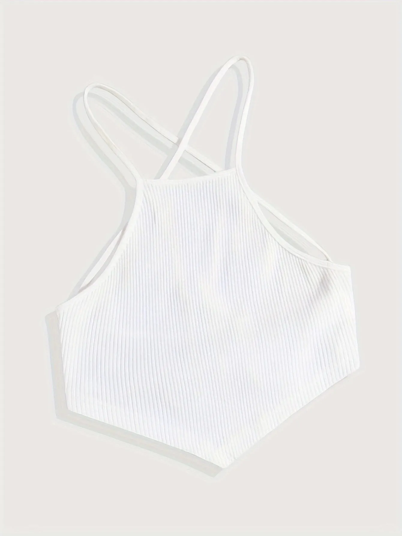 Elegant Cotton Knit Slingback Top with Crisscross Back Tie - Chic Comfy t& Season Versatile