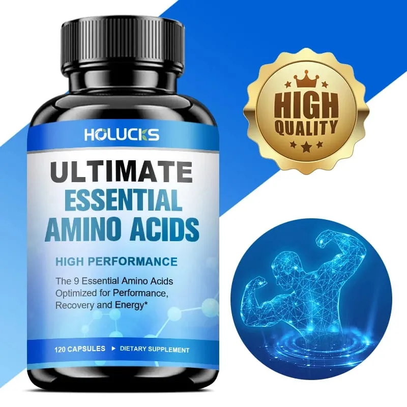 Advanced Body Building Amino Acid Capsules-Helps Increase Strength Endurance Protein Synthesis Build Muscle Mass Abs Energy