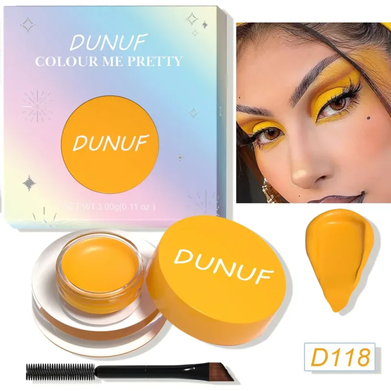 Waterproof and Durable Matte Eye Shadow Eyeliner Cream 12 Color Eyebrow Dye Cream Multi-function Facial Paint Cream Makeup