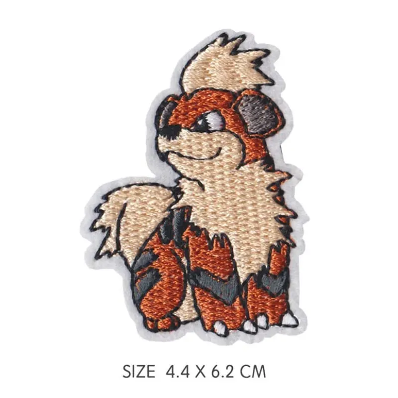 30 Style Cloth Patch Pikachu Charizard Clothes Stickers Sew on Embroidery Patches Applique Iron on Clothing Cartoon DIY Garment