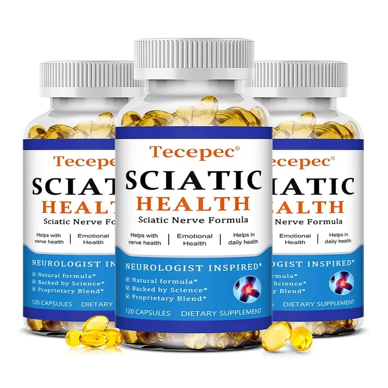 Relieve Sciatica Capsules - Relieve Pain Improve Flexibility Support Nerve and Joint Health Relax Muscles