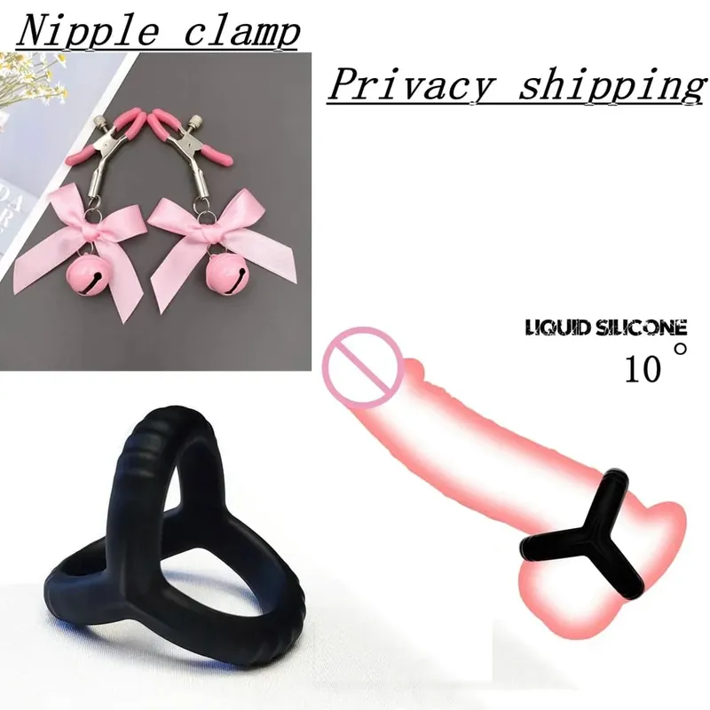 Black Silicone Cock Ring Delay Ejaculation Semen Lock Ring Reusable Cockring Men Penis Ring Sex Toys for Couples Sex shop