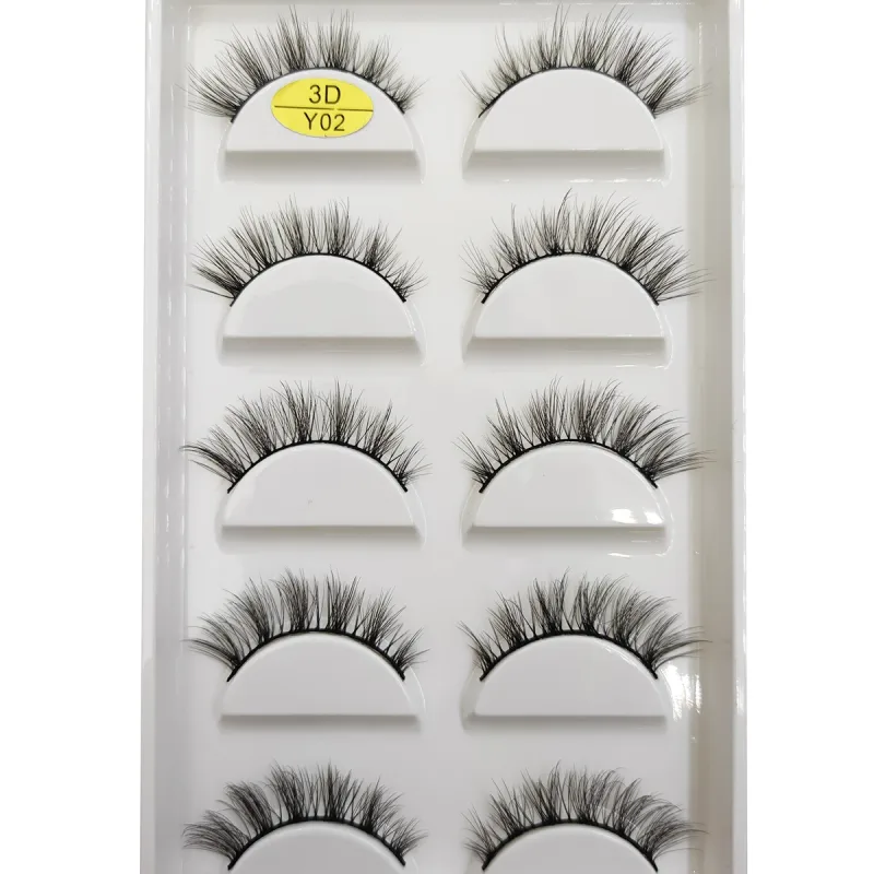 Natural 3D Mink False Eyelashes Soft Wispy Fluffy Eye Faux Lashes Make Up Eyelash Beauty Cat Cilios 5 Pairs 15 Styles