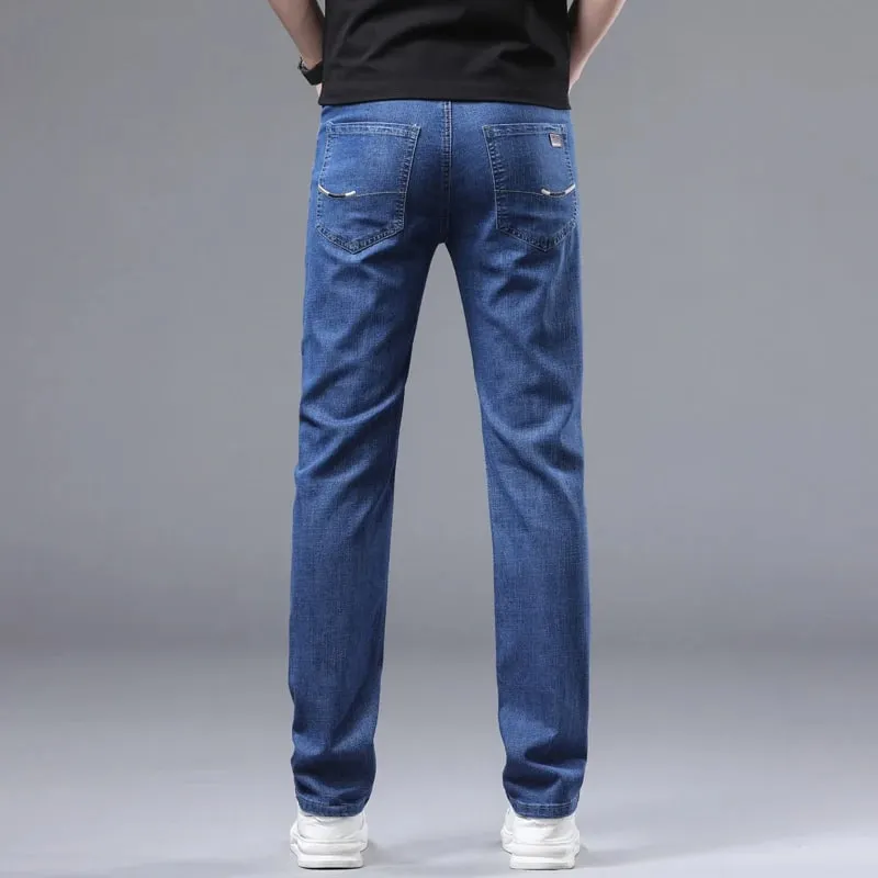 Wthinlee 8 Models Spring Autumn Business Jeans Men Casual Straight Stretch Fashion Classic Work Denim Trousers Brand Clothing — image 12