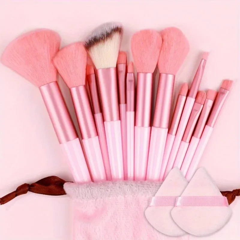 Makeup Brushes Set 13Pcs Premium Synthetic Brush Foundation Powder Blending Concealer Eyeshadow Blush Cosmetics Brushes Travel — image 8