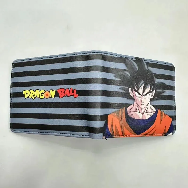 Anime Dragon Ball Peripheral Pu Wallet Simple Fashion Multifunction Folding Coin Wallet Boy Exquisite Holiday Gift