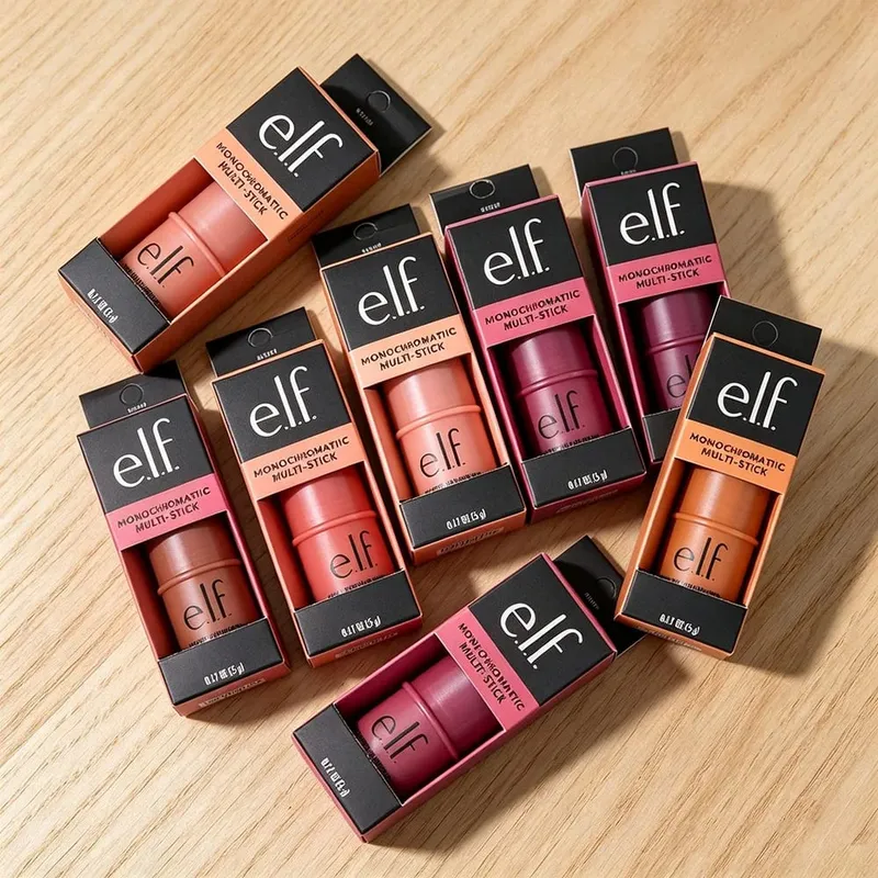 ELF Three-in-one Multi-purpose Blush Stick High-gloss Contour Natural Nude Makeup Lip and Cheek Makeup Stick
